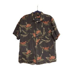 Thrills Men's L Hawaiian Floral Button-Up Shirt Multicolor